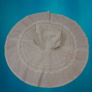 Vtg White Easter Party Dress Handmade Full Circle Retro Toddler/Girls